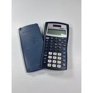 Texas Instruments TI-30X IIS Scientific Calculator With Blue Slide-On Hard Cover